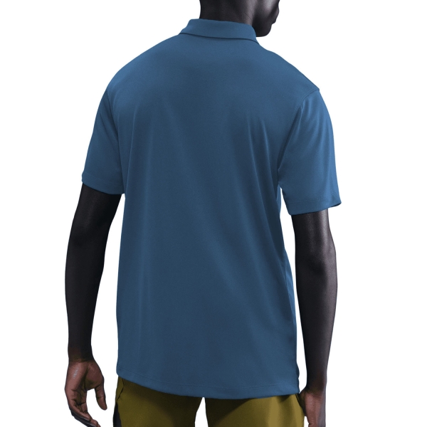 Nike Dri-FIT Solid Logo Polo - Blue Force/White