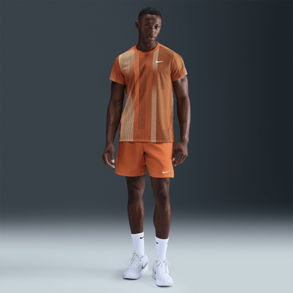 Nike Court Dri-FIT Victory 7in Shorts - Campfire Orange/White
