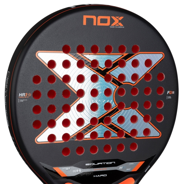 NOX Equation Hard Advanced Padel - Black/Fluo Orange