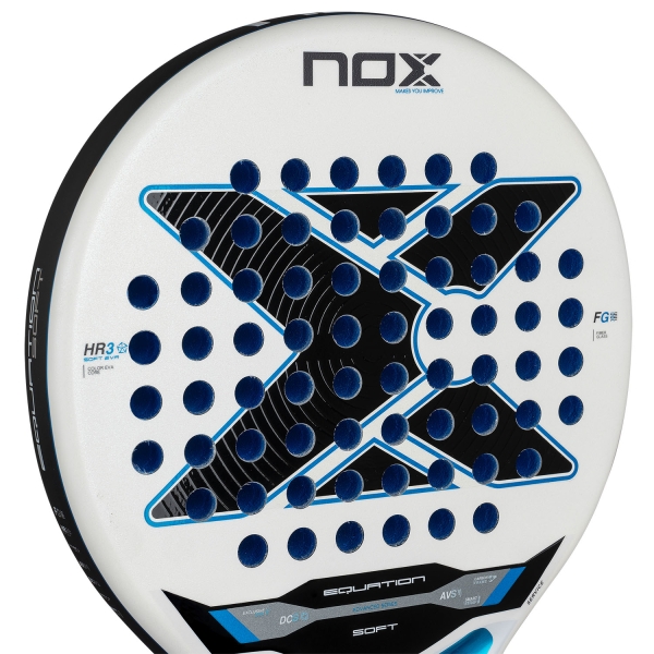 NOX Equation Soft Advanced Padel - White/Blue