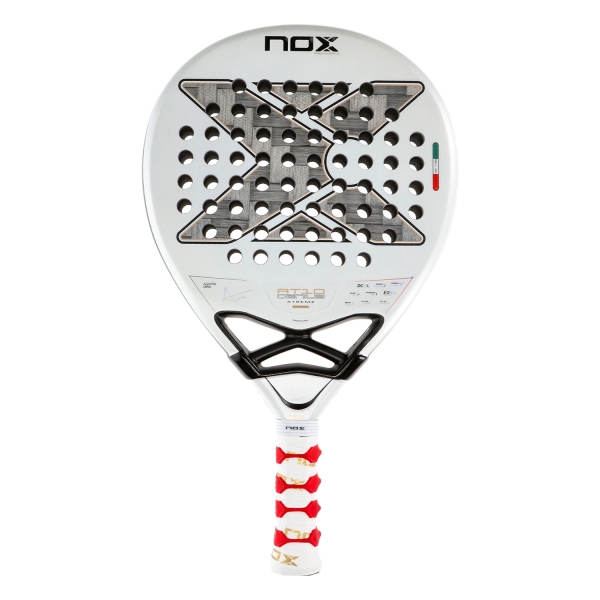 NOX LTD Padel Racket NOX AT10 Genius 12K Alum XTREME SMU Italy Edition Padel  White/Black PEXAT10GENIUSGF