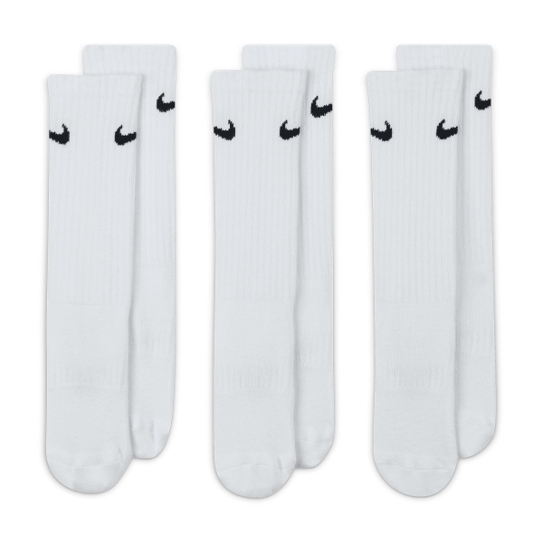 Tennis Socks Nike Everyday Crew x 3 Socks Junior  White/Black SX6842100