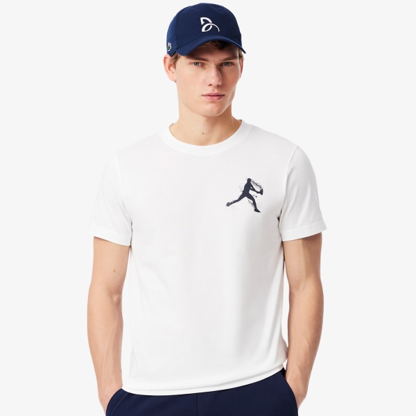  Lacoste X Novak Djokovic Set  Blanc/Bleu Marine TH1044522