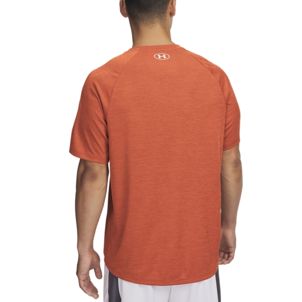 Under Armour Textured Camiseta - Orange Base/White