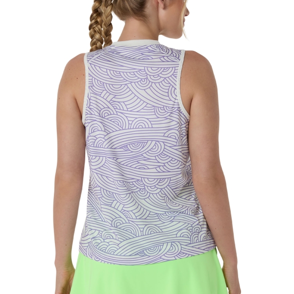 ASICS Court All Over Print Tank - Cream/Amethyst