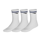 Mizuno Line x 3 Socks - White/Estate Blue Mizuno Line x 3 Socks - White/Estate Blue