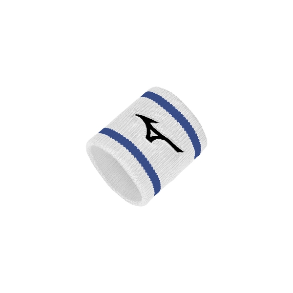 Polsini Tennis Mizuno Logo Polsini Corti  White/Ultramarine 32GYC220Z92