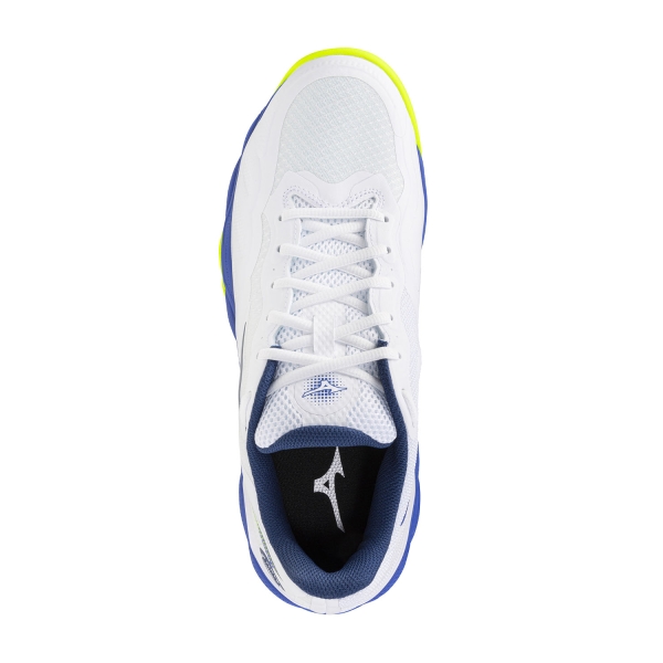 Mizuno Wave Enforce Court Clay - White/Dazzling Blue/Lightning Yellow
