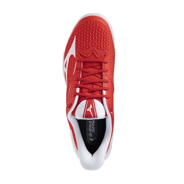 Mizuno Wave Exceed Tour 7 Clay - Fiery Red/White/Sun Dried Tomato