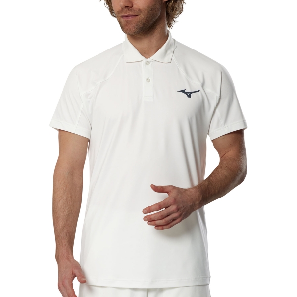 Polo Tennis Uomo Mizuno Stargazer Shadow Polo  White 62GAD00401