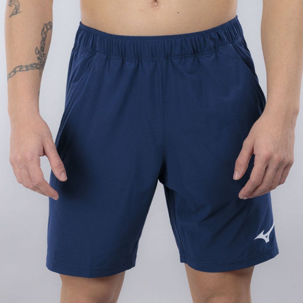 Pantaloncini Tennis Uomo Mizuno Flex 8in Pantaloncini  Estate Blue 62GB260112