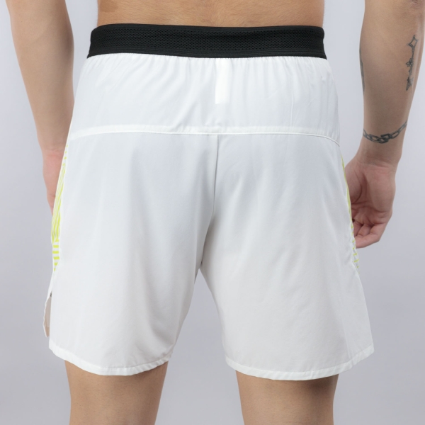 Mizuno Stragazer 7in Pantaloncini - White/Yellow