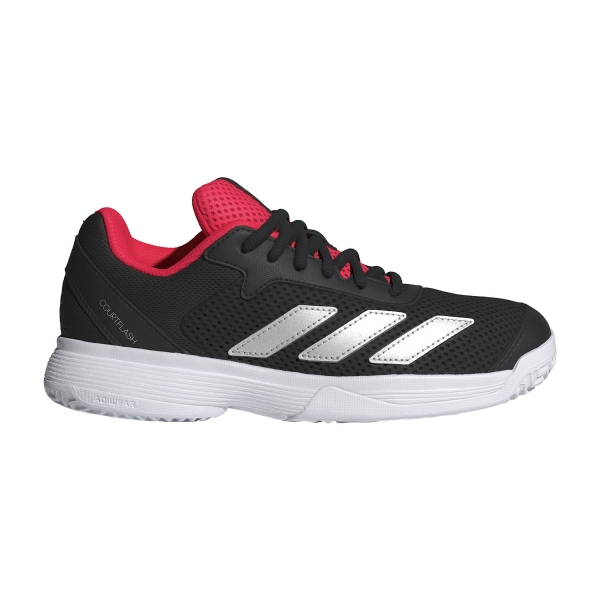 Junior Tennis Shoes adidas Courtflash Junior FTWR White/Silver Metallic/Core Black JR4451