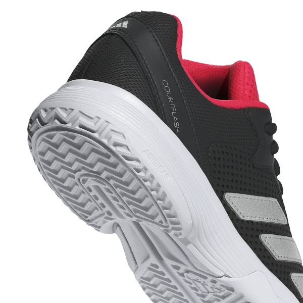 adidas Courtflash Niños - FTWR White/Silver Metallic/Core Black