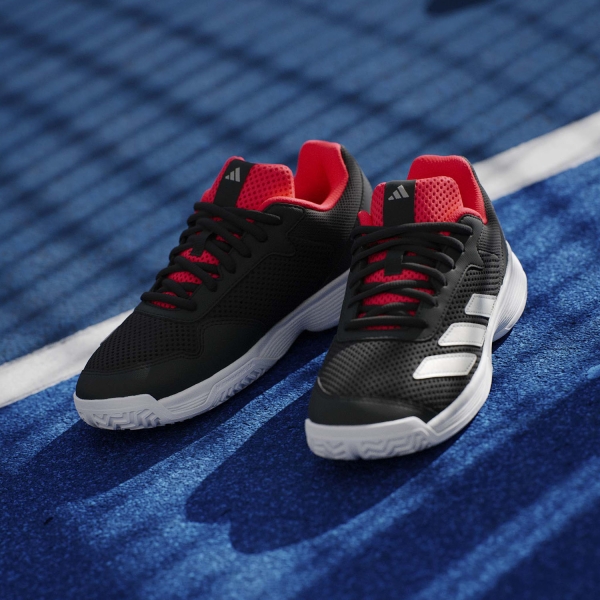 adidas Courtflash Niños - FTWR White/Silver Metallic/Core Black