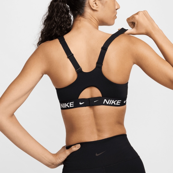 Nike Indy Swoosh Sports Bra - Black/White