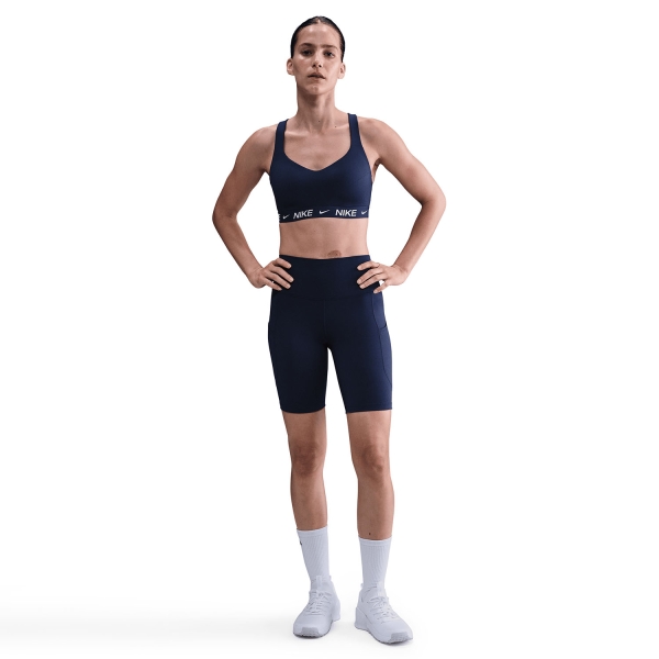 Nike Indy Swoosh Sports Bra - Midnight Navy