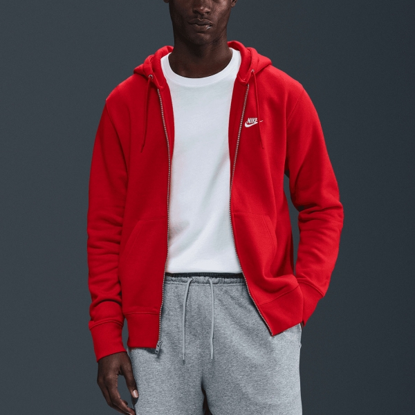 Camisetas y Sudaderas Hombre Nike Club Fleece Sudadera  University Red/White FN3861657