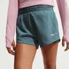 Nike Dri-FIT One 2 in 1 3in Shorts Niña - Mineral Slate/White