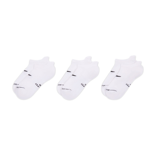Tennis Socks Nike Everyday Elevated Low x 3 Socks  White HQ8028901
