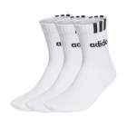 adidas 3 Stripes Linear x 3 Calze - White/Black