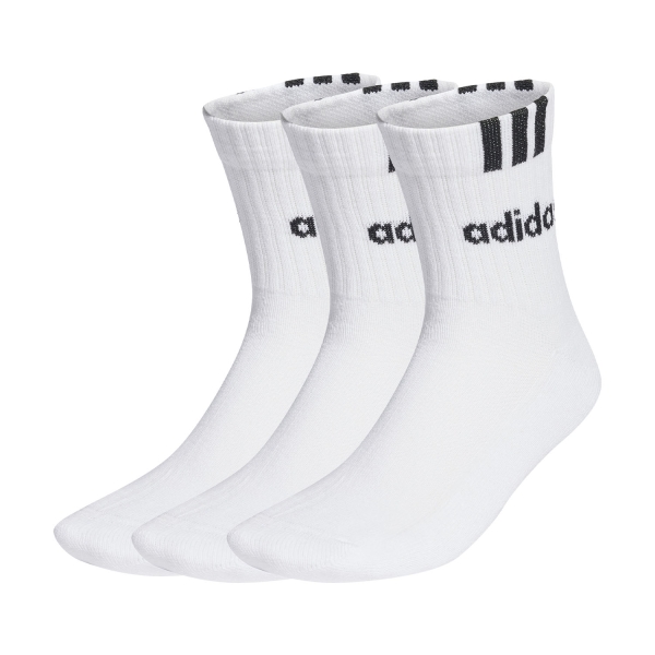 Calze Tennis adidas 3 Stripes Linear x 3 Calze  White/Black HT3437