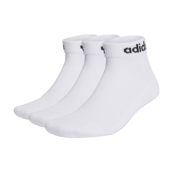 Tennis Socks adidas Linear Cushioned Low x 3 Socks  White/Black HT3457