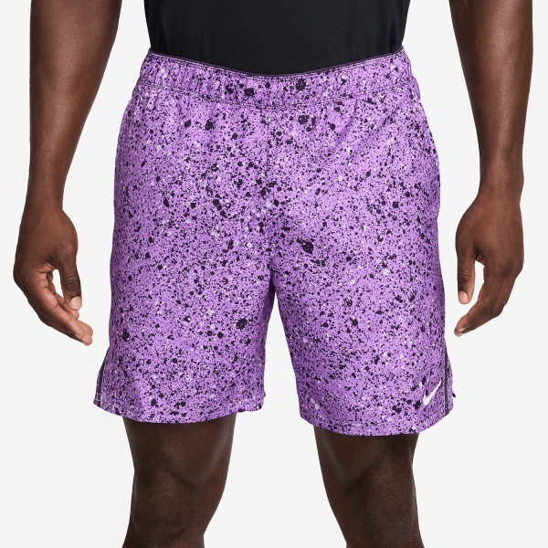 Men's Tennis Shorts Nike Court Victory AOP 7in Shorts  Bright Violet/Purple Dynasty/White IB1080522
