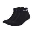 adidas Linear Cushioned Low x 3 Socks - Black/White