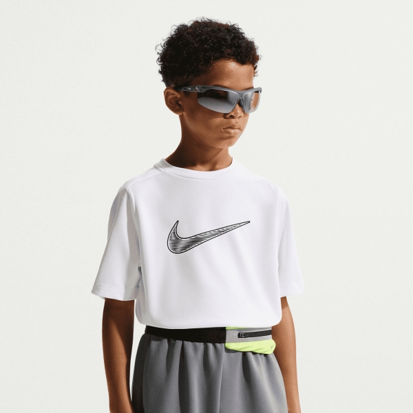 Polo y Camiseta de Tenis Niño Nike Multi Swoosh Camiseta Nino  White/Black IF2430100