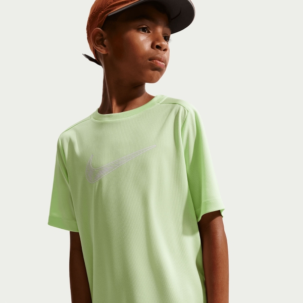 Nike Multi Swoosh Camiseta Niño - Light Liquid Lime/White