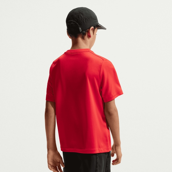 Nike Multi Swoosh Camiseta Niño - Light Crimson/White