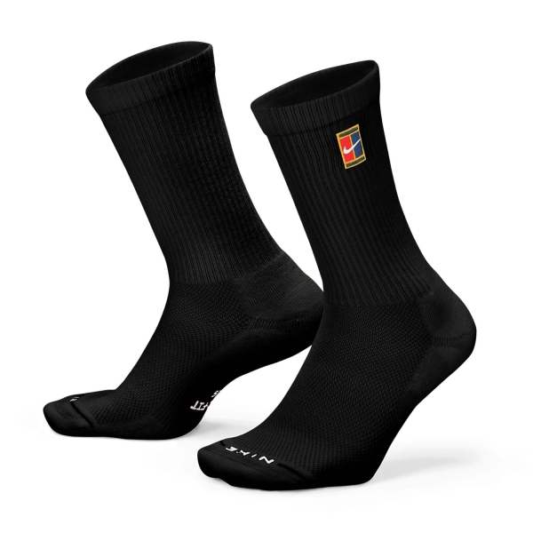 Nike Court Everyday Elevated x 3 Socks - Black
