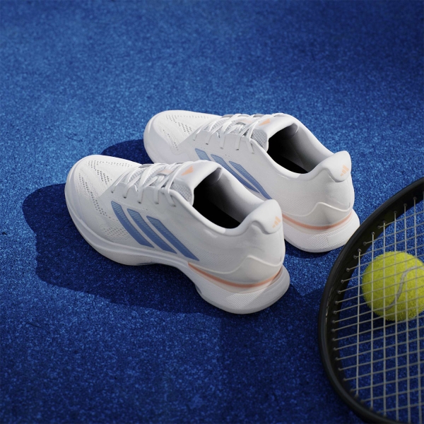 adidas Avacourt 3 - Core White/Halo Blue/Beam Orange