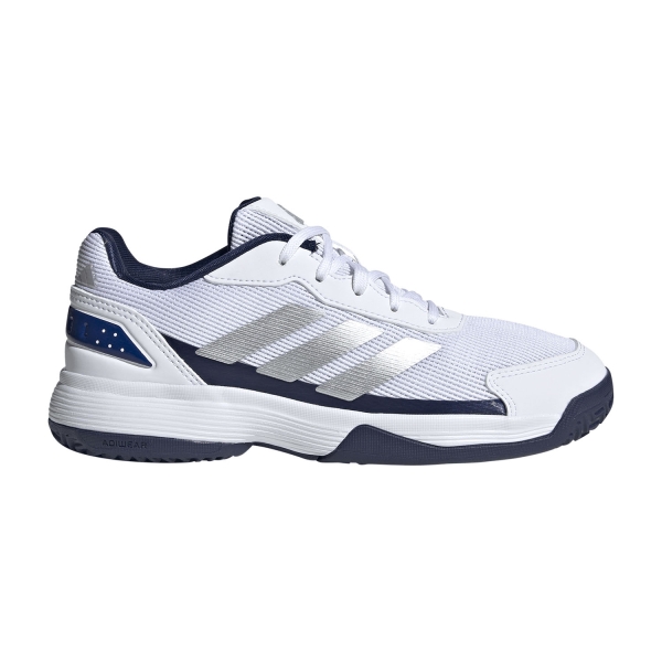 Scarpe Padel adidas Bambini Crazyquick Padel  FTWR White/Silver Metallic/Dark Blue JQ9273