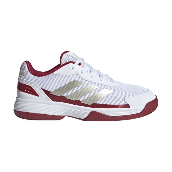 Scarpe Padel adidas Bambini Crazyquick Padel  FTWR White/Ice Gold Metallic JQ9274