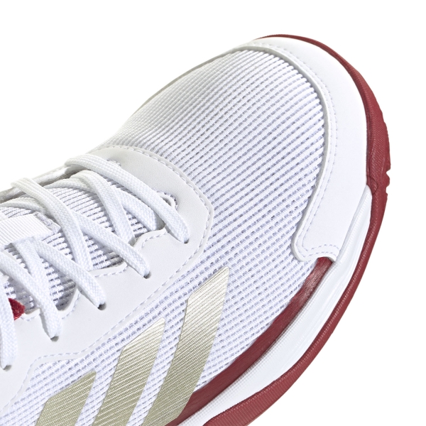 adidas Bambini Crazyquick Padel - FTWR White/Ice Gold Metallic