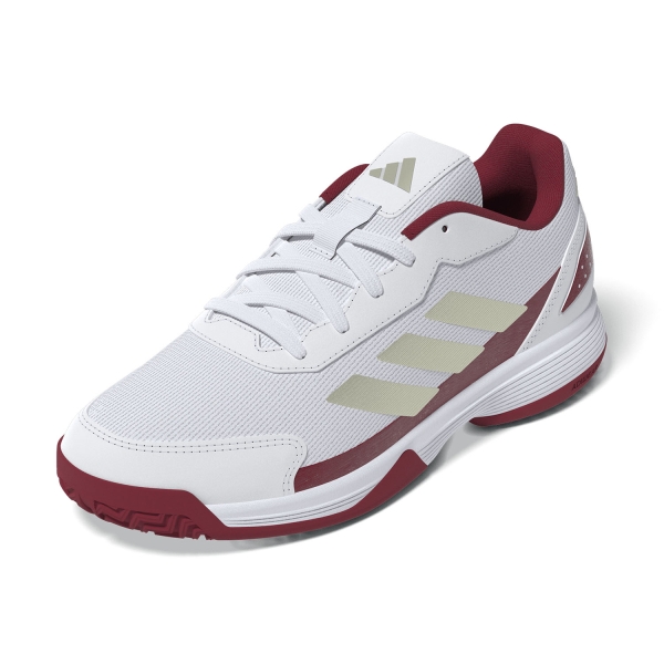 adidas Bambini Crazyquick Padel - FTWR White/Ice Gold Metallic