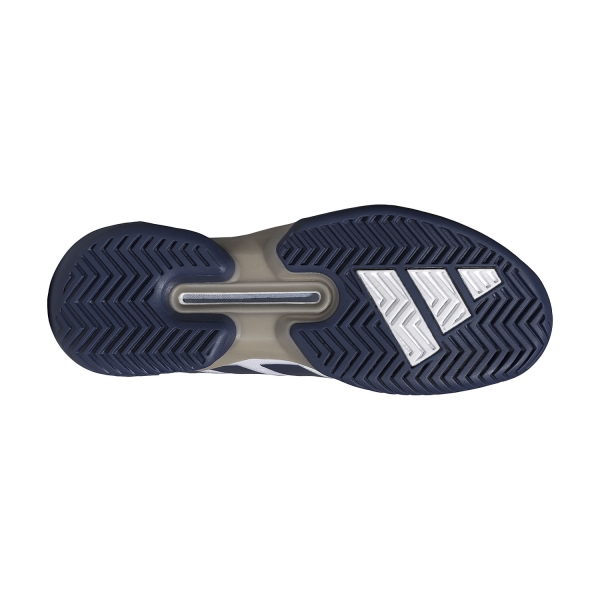 adidas ADIZERO Ubersonic 5 - FTWR White/Dark Blue/Silver Metallic