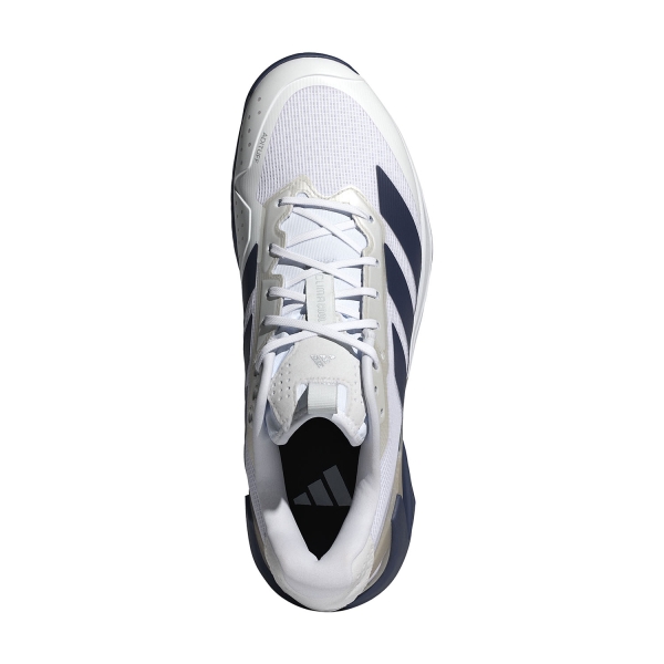 adidas ADIZERO Ubersonic 5 - FTWR White/Dark Blue/Silver Metallic