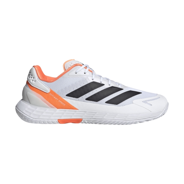 Men`s Tennis Shoes adidas Defiant Speed 2  FTWR White/Core Black/Lucid Orange JR1745