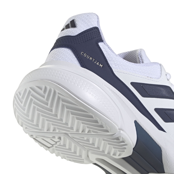 adidas CourtJam Control 3 - FTWR White/Dark Blue/Cyber Metallic
