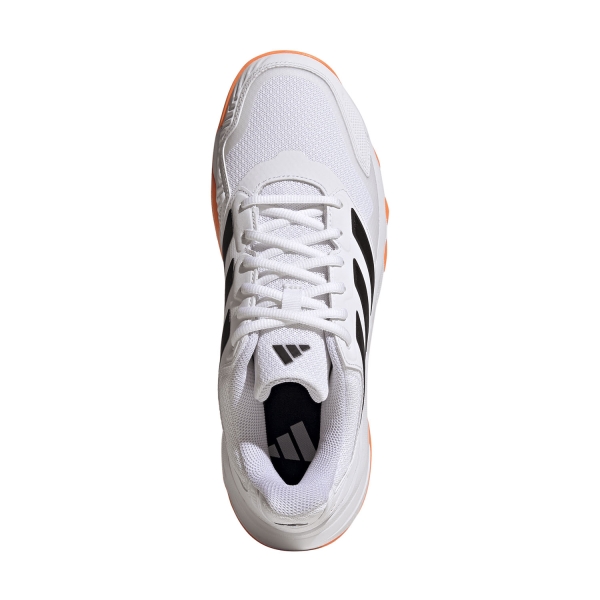 adidas Courtjam Control 3 Clay - FTWR White/Core Black/Lucid Orange
