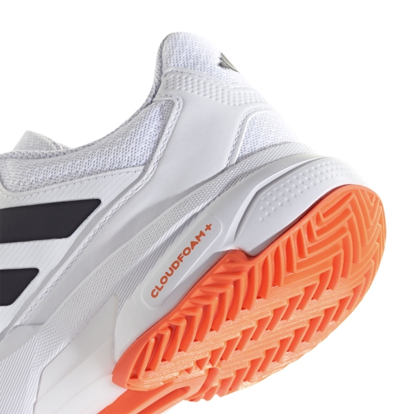 adidas Courtjam Control 3 Clay - FTWR White/Core Black/Lucid Orange