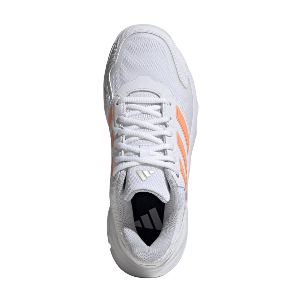 adidas Courtjam Control 3 - FTWR White/Beam Orange/Crystal White