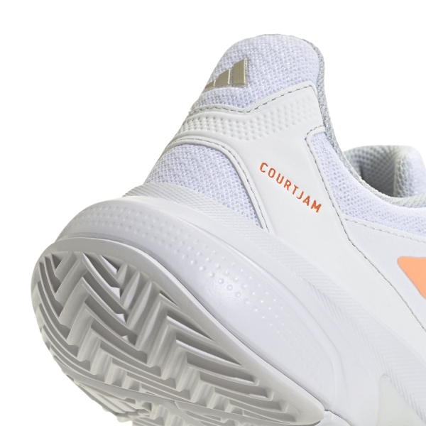 adidas Courtjam Control 3 - FTWR White/Beam Orange/Crystal White