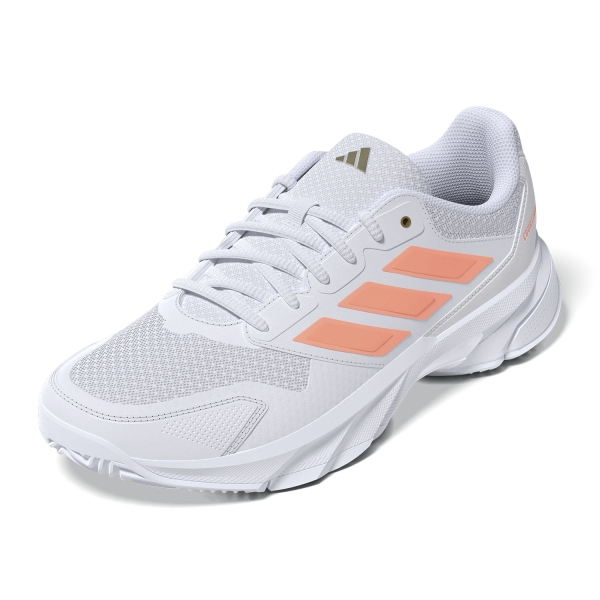 adidas Courtjam Control 3 - FTWR White/Beam Orange/Crystal White
