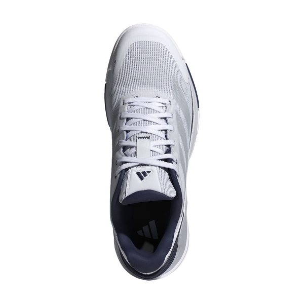 adidas Crazyquick LS Padel - FTWR White/Silver Metallic/Dark Blue