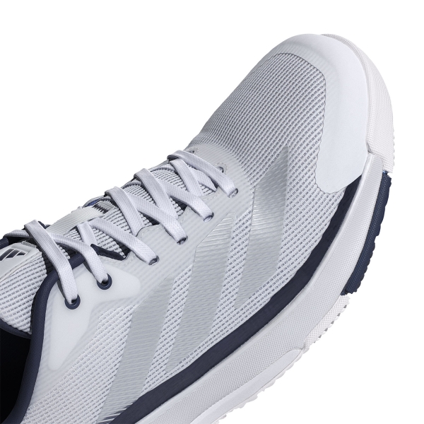 adidas Crazyquick LS Padel - FTWR White/Silver Metallic/Dark Blue