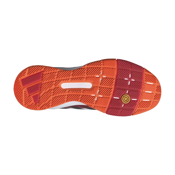 adidas Crazyquick LS Padel - Cloud White/Core Black/Lucid Orange